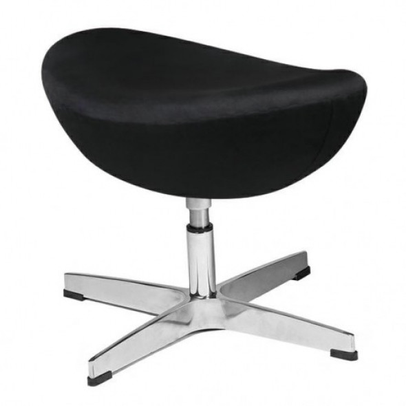 Podnóżek Egg Classic Velvet chrom