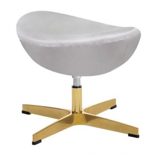 Podnóżek Egg Classic Velvet gold