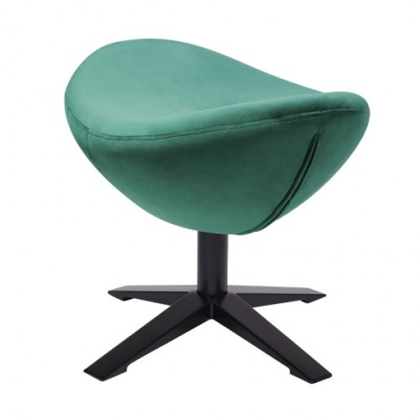 Podnóżek Egg szeroki Velvet czarny