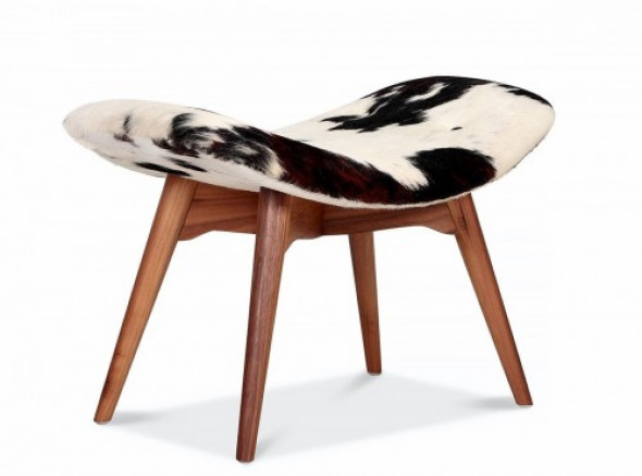 Podnóżek inspirowany proj. Grant Featherston - skóra pony