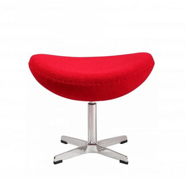 Podnóżek JAJO - inspirowany proj. Egg Ottoman - czerwony kaszmir