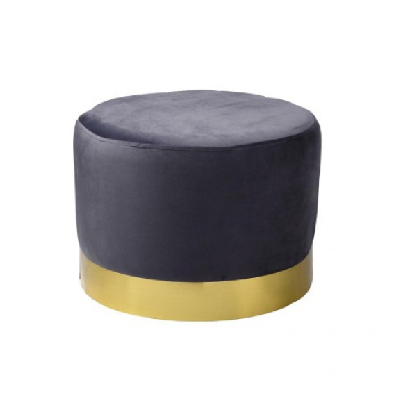 Pufa Delice Velvet szara S