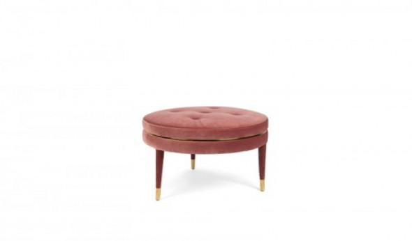 Pufa siedzisko I am not a macaron różowe