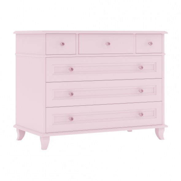 Różowa komoda dziecięca Glamour