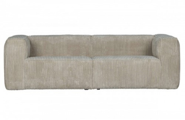 Sofa 3,5 osobowa w sztruksowej tapicerce Bean natural