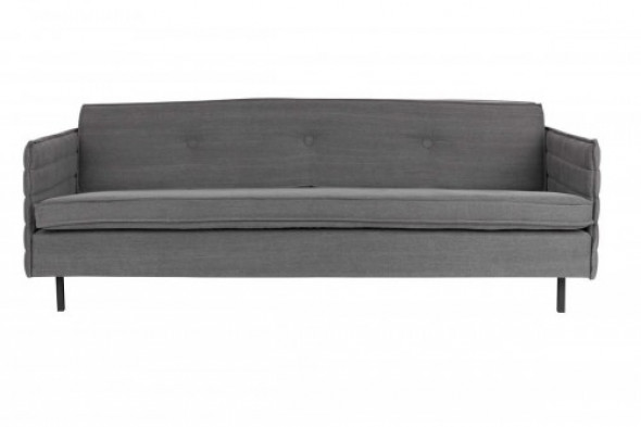Sofa Jaey 3-os. Zuiver ciemnoszara