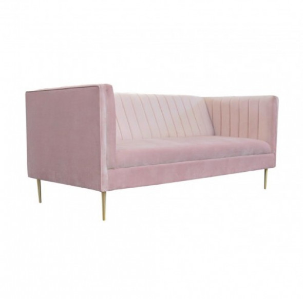 Sofa Parisian Velvet Pudrowy róż