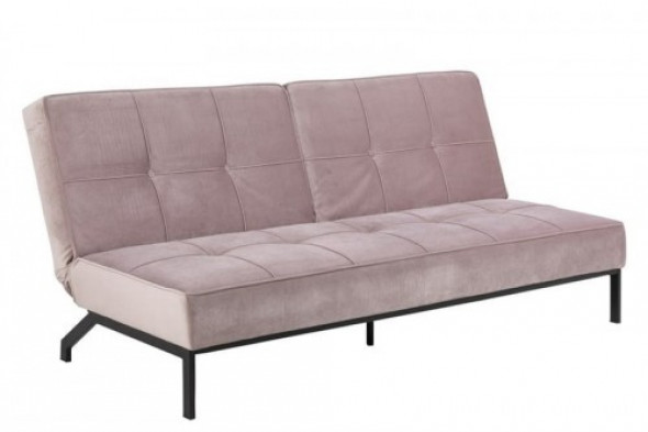 Sofa rozkładana Perugia VIC velvet różówa