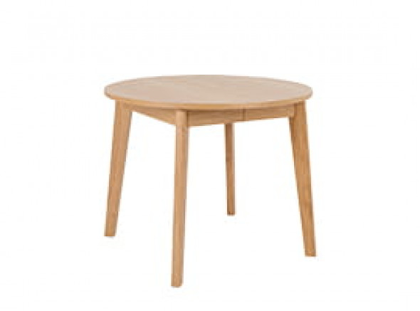 Stół jadalniany okrągły WOODYOU 95 cm rozkładany lity dąb