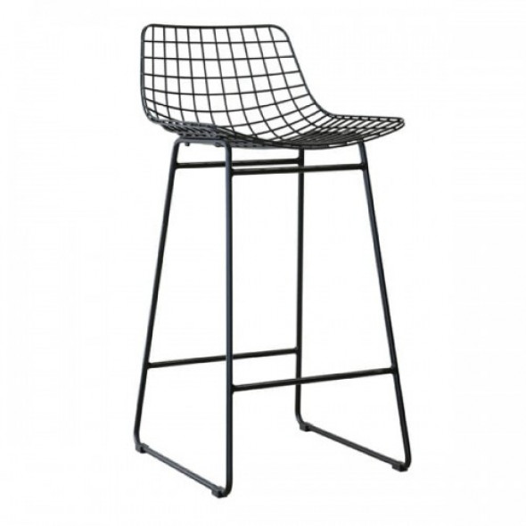 Stołek barowy WIRE czarny HK Living
