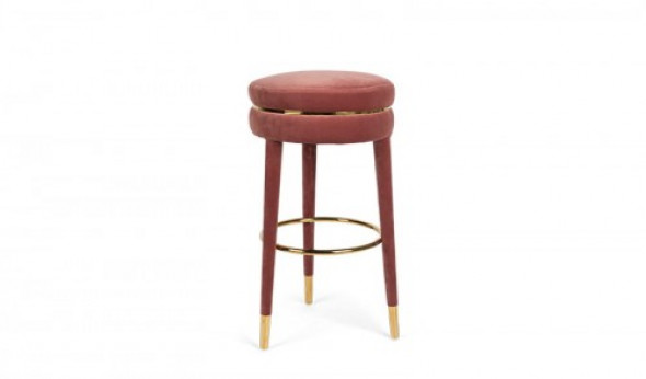 Stołek barowy wyższy I am not a macaron różowy