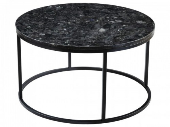 Stolik kawowy Accent Black Crystal Labradoryth 85