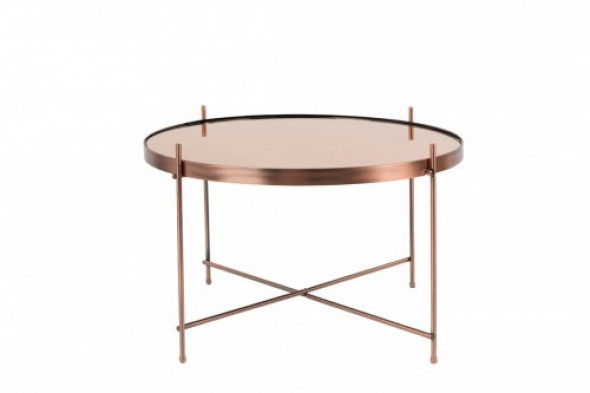 Stolik kawowy Cupid miedziany duży