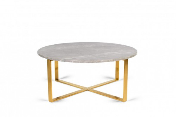 Stolik kawowy FLORES szary marmur