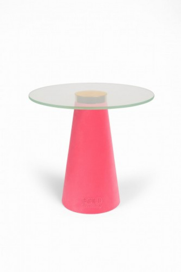 Stolik kawowy Leader of the fanclub różowy