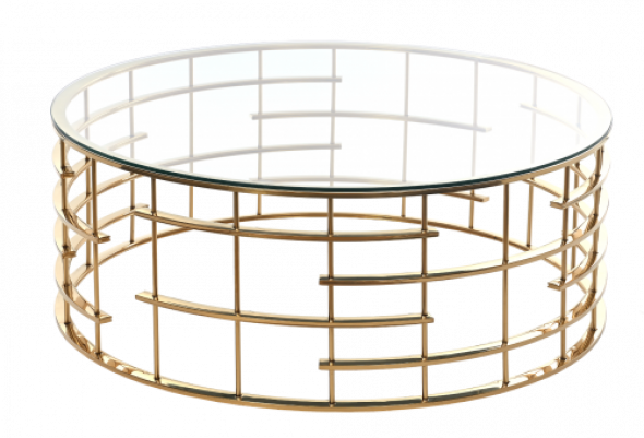 Stolik kawowy złoty San Francisco