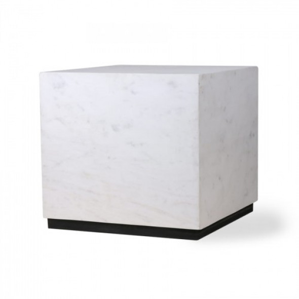 Stolik marmurowy Block biały rozm. L HK Living