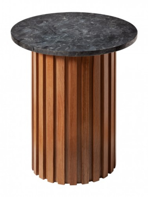 Stolik nocny Moon granit i dąb