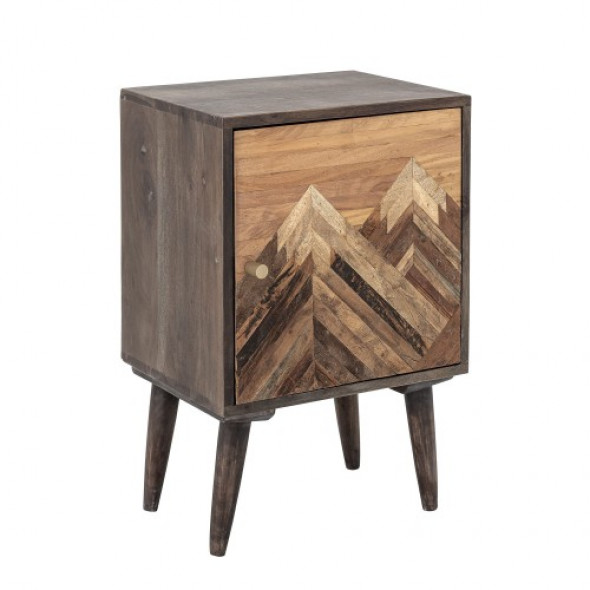 Szafka nocna Mountain z drewna Mango