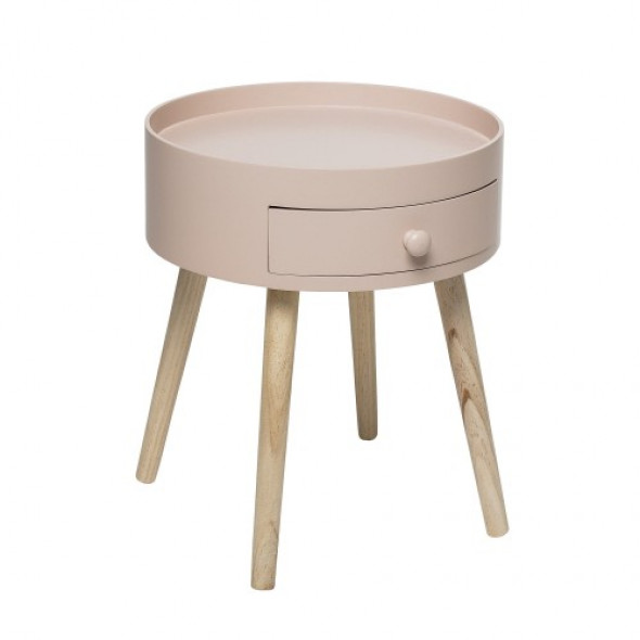 Szafka nocna pudrowy róż