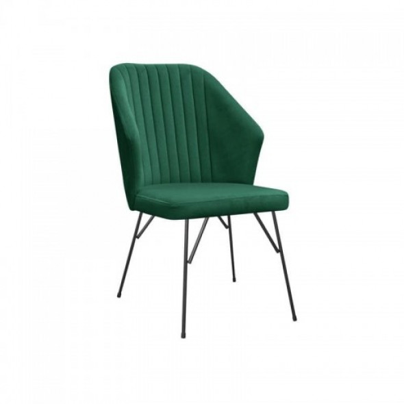 Wygodne krzesło jadalniane Buffo na metalowych nogach Spider