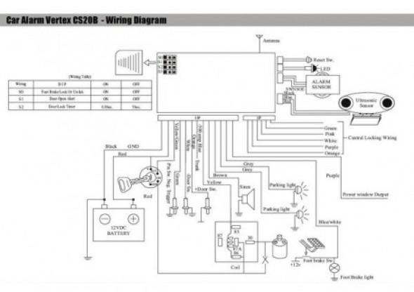 01678 Alarm samochodowy Vertex CA14