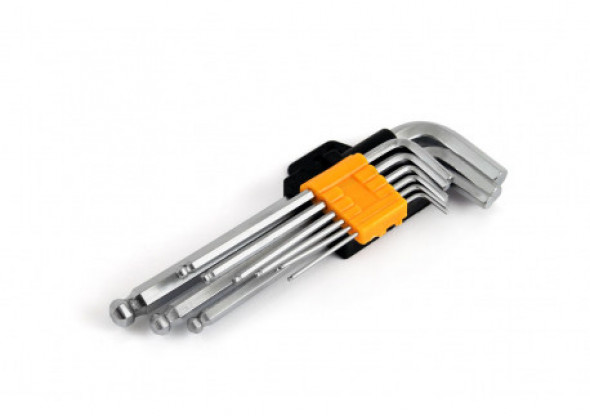 01721 Klucze imbus długie 230mm 9 sztuk