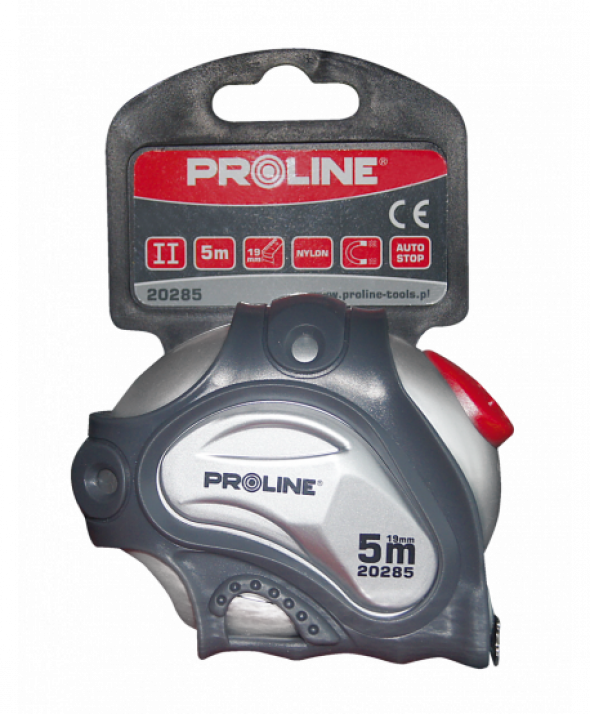 20283 Miara zwijana 3m/16mm, pokryta nylonem, zaczep magnetyczny, Proline