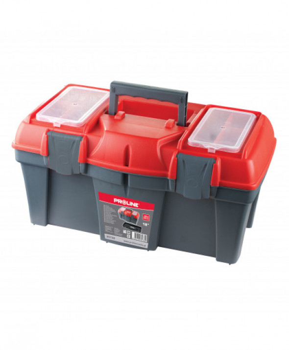 35739 Skrzynka narzędziowa z klamrą plastikowa 22", 550x367x270, Proline