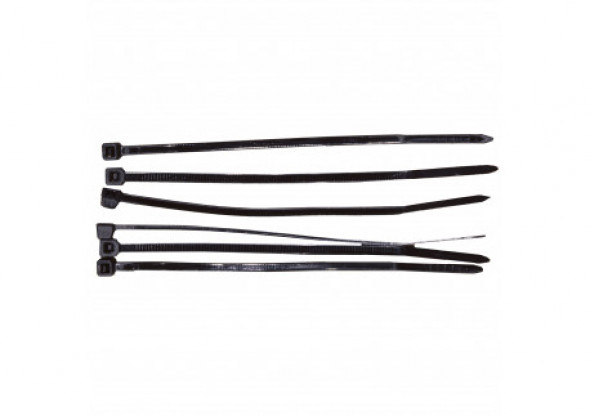 59230C Opaski zaciskowe 3,6x300 mm czarne 100 sztuk, Mega