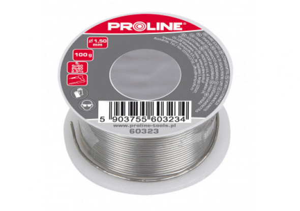 60323 Spoiwo lutownicze do lutowania 1.5mm szpula 100g blister