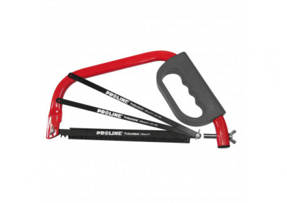 64433 Piła do drewna i metalu kabłąkowa 300mm, 3 brzeszczoty, Proline