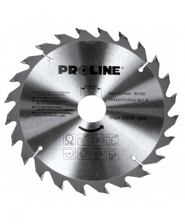 84163 Tarcza z węglikiem spiekanym do drewna 160mm, 30 zębów, Proline