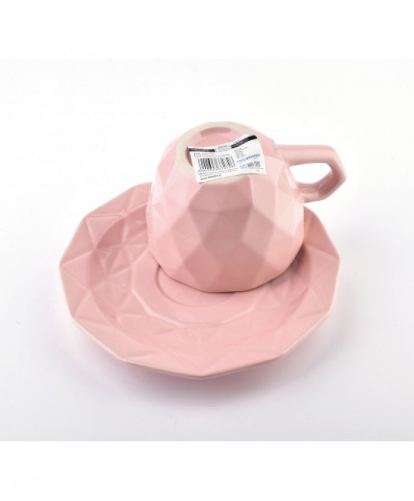 ADEL PINK Filiżanka ze spodkiem 280ml