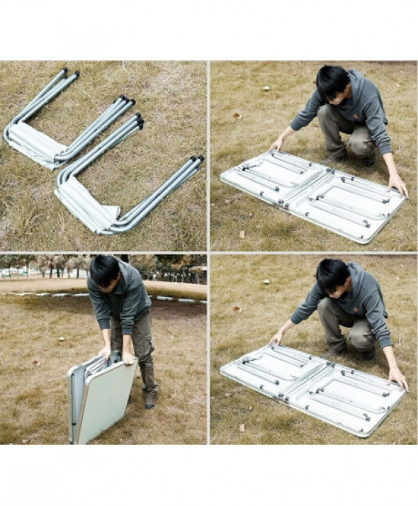 AG288B Stół turystyczny alu. 4 krzesła