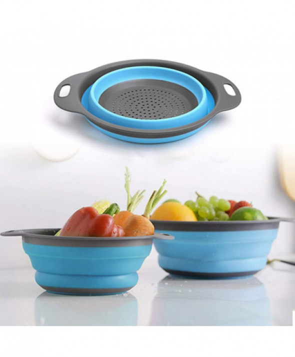 AG659J DURSZLAK SILIK. SKŁADANY 2SZT BLU