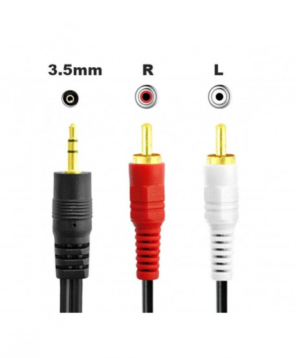 AK233 Kabel jack 3,5mm-2xrca cinch 1,5m
