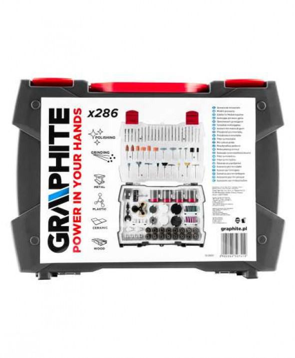 Akcesoria do miniszlifierki, zestaw 286 szt.