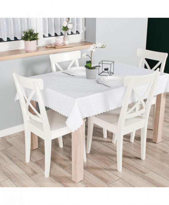 ALAN Obrus wodoodporny, 130x220cm, kolor 001 biały TORENA/204/C01/130220/1