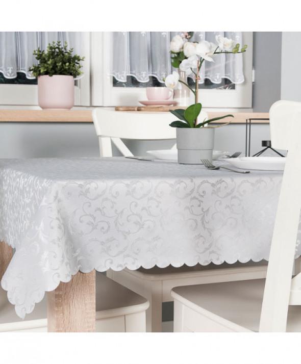 ALAN Obrus wodoodporny, 130x220cm, kolor 002 jasny szary TORENA/204/C02/130220/1