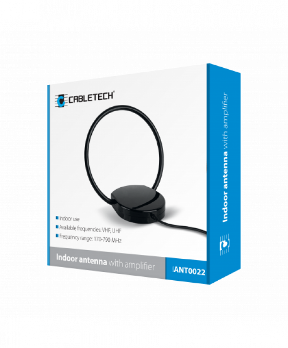 Antena pokojowa TV ze wzmacniaczem