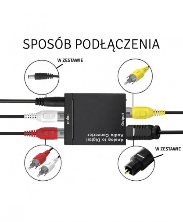 Audio konwerter SPDIF + kabel oplot