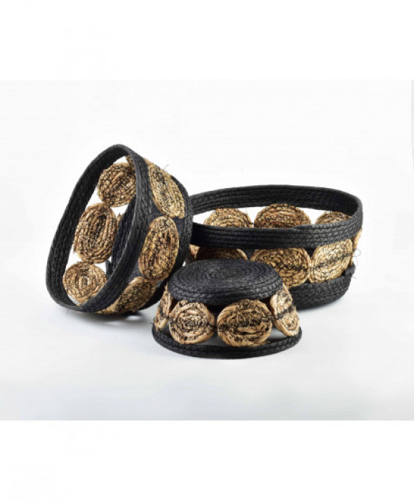 BALI KOMPLET 3 KOSZY                    30XH:15CM/27XH:13CM/21XH:9CM