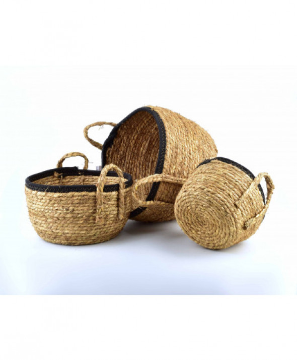 BALI KOMPLET 3 KOSZY                    33x33xH:21/27x27xH:17/22x22xH:15cm