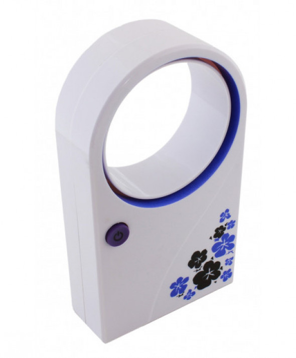 Bezłopatkowy wentylator usb niebieski