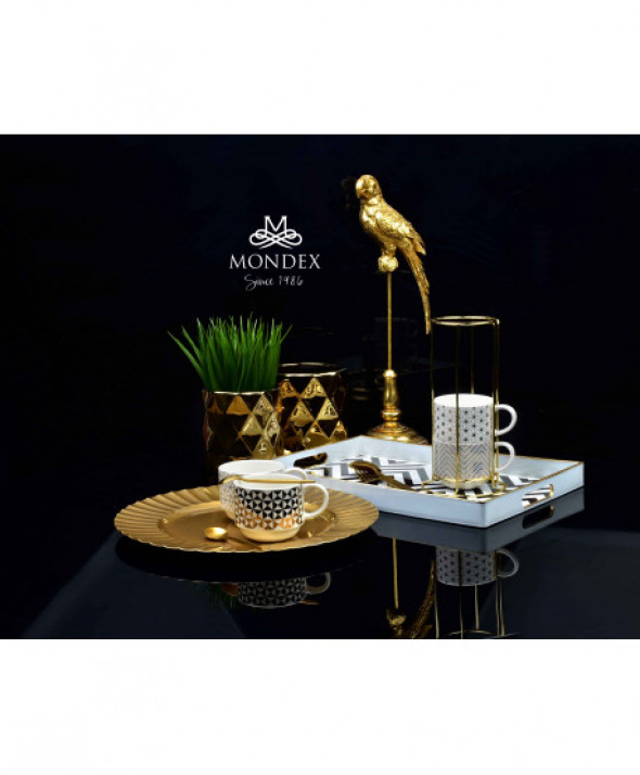 BLANCHE GOLD Podtalerz 33x33x2cm         art. dekoracyjny