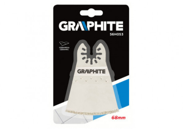 Brzeszczot łukowy do urządzenia wielofunkcyjnego, 68 mm, galwaniczne pokrycie nasypem diamentowym