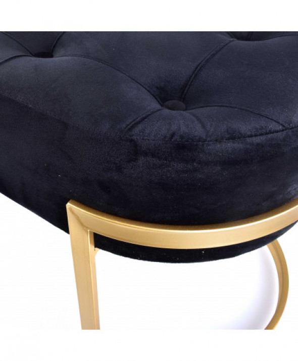 CHARLES Ławka pikowana h40x39x96cm