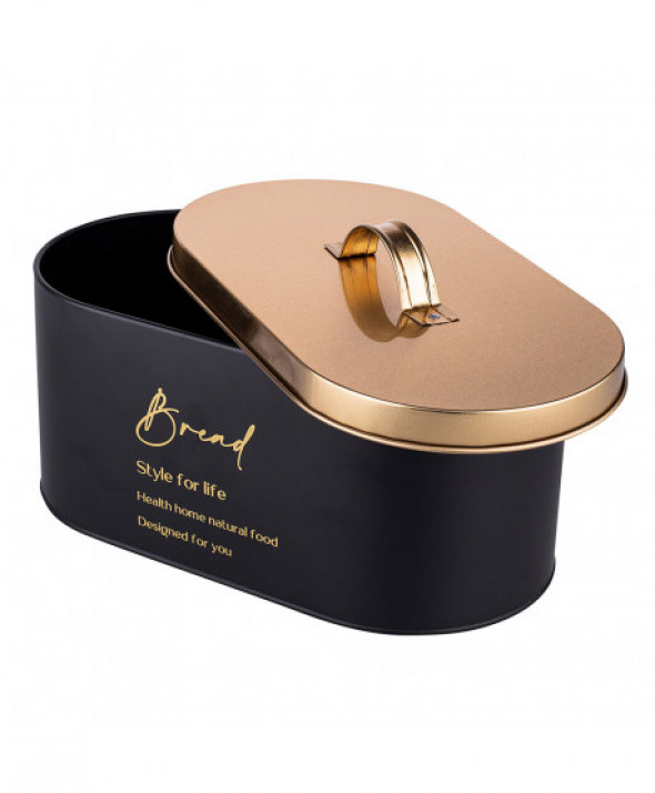 Chlebak metalowy czarny