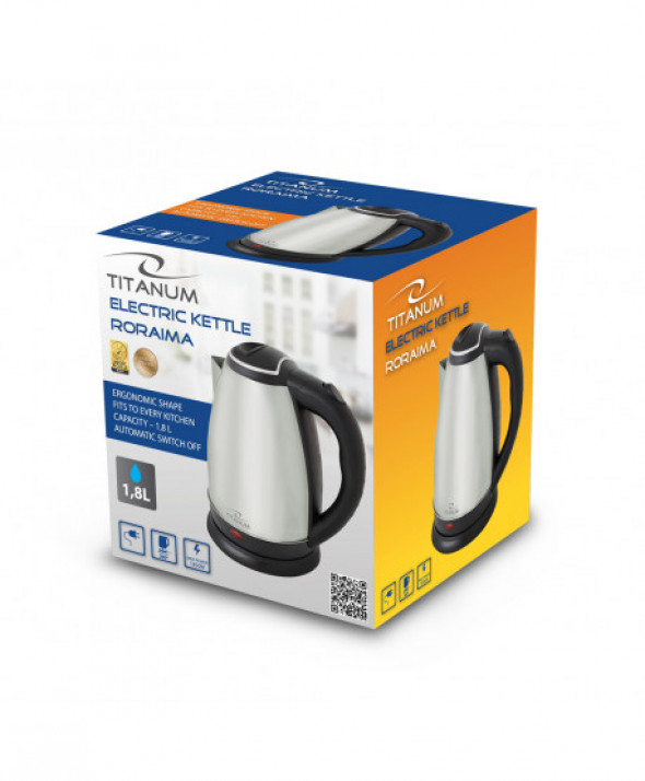 Czajnik elektryczny TITANUM RORAIMA TKK001I (1800W 1.8l  kolor srebrny)